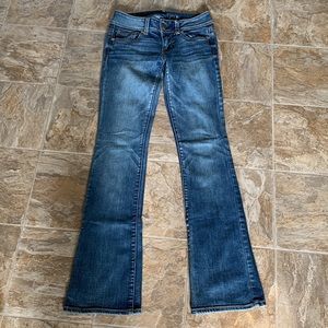 American Eagle Kick Boot Super Stretch Jeans- Sz 0 Reg